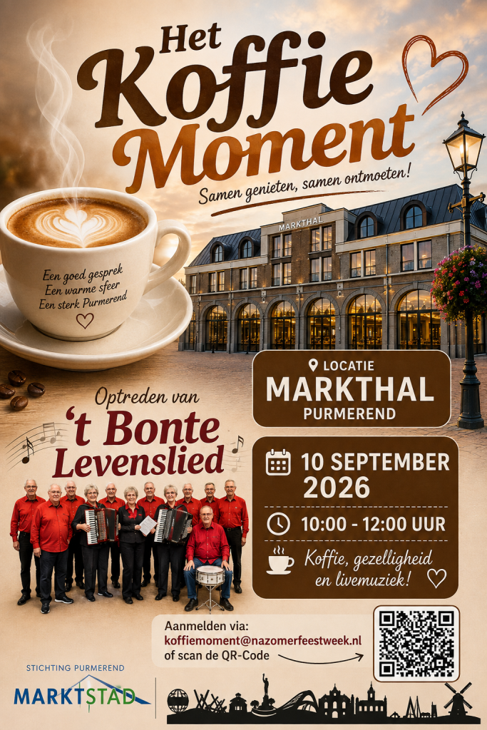 Koffiemoment in Purmerend  10 september