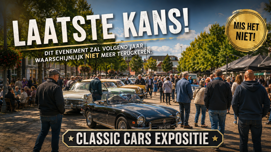 🚘 CLASSIC CARS EXPOSITIE – DE ALLERLAATSTE EDITIE! 12 september
